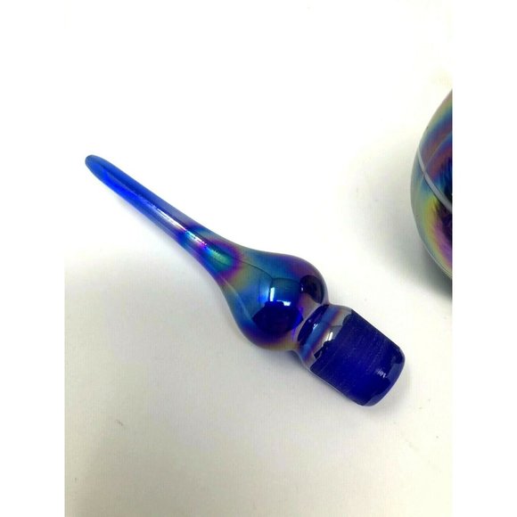 Studio Art Glass Iridescent Nouveau Perfume Bottle - Picture 8 of 10